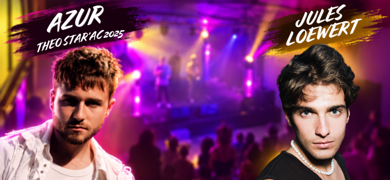 Affiche du concert aZur et Jules Loewert à l’UP26 le 7 novembre 2026